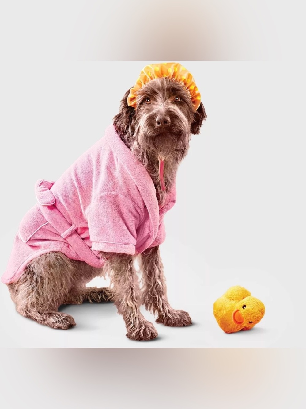 Boots & Barkley Pink Bathrobe Pet Halloween Costume XS